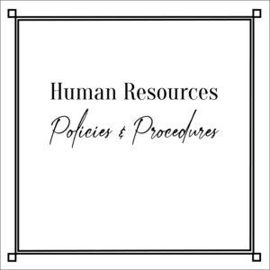 Human Resources Policies & Procedures