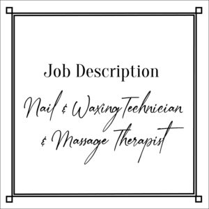 JD Nail & Waxing Technician & Massage Therapist